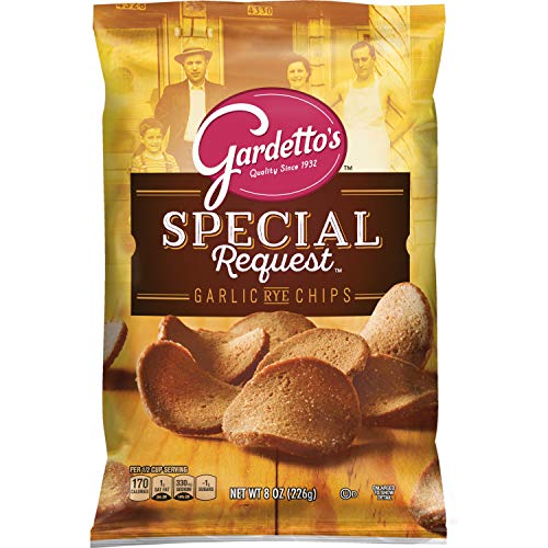 Gardettos Roasted Garlic Rye Chips, 8.0-Ounce Bags Pack Of 12