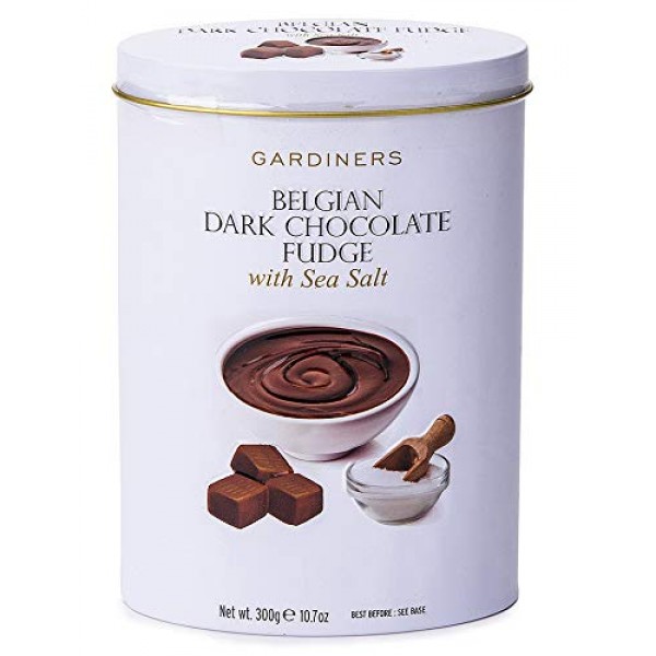 Gardiners Of Scotland Belgian Dark Chocolate Fudge, Sea Salt, 10