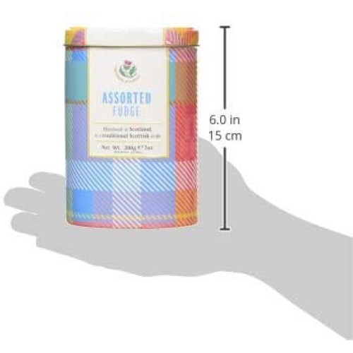 Gardiners Of Scotland Assorted Fudge Tartan Tin, 7 Ounce