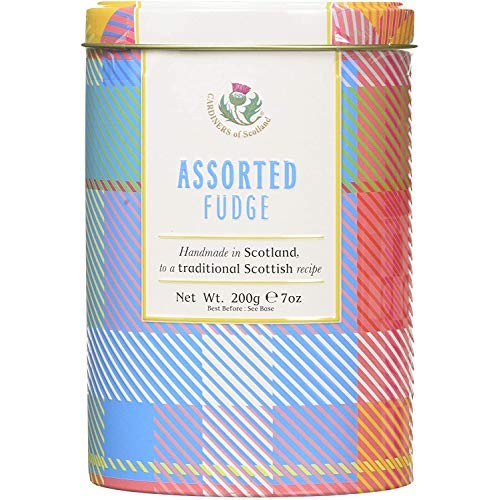 Gardiners Of Scotland Assorted Fudge Tartan Tin, 7 Ounce