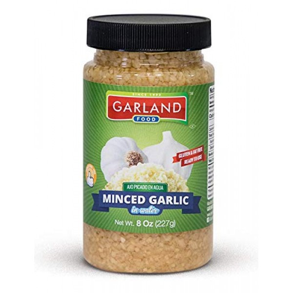 Premium Minced Garlic In Water 8 Ounces By Garland Food - Superi