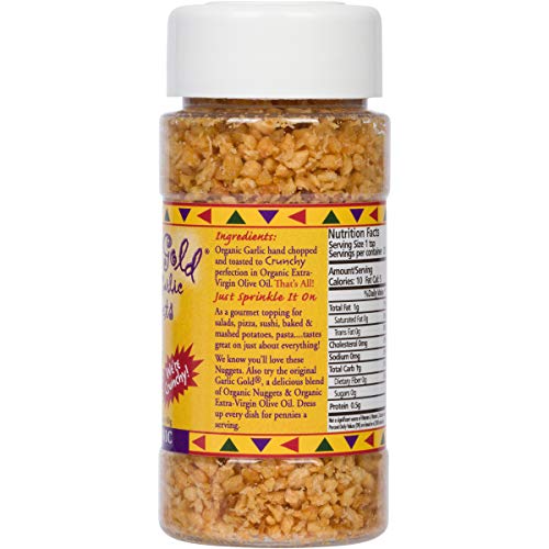 Garlic Gold Nuggets, USDA Organic Roasted Organic Garlic Seasoni...