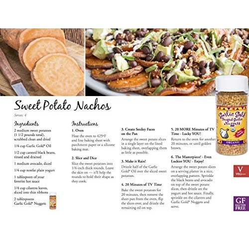 Usda Organic Garlic Gold Nuggets, Roasted Garlic Seasoning Granu