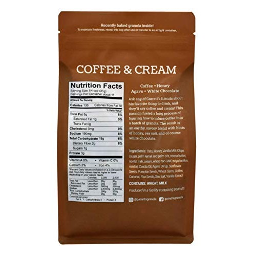 Garretts Granola - Coffee And Cream Granola Mix, 12 Ounce Pack