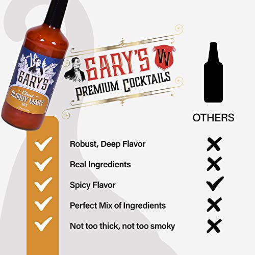Bloody Mary Mix, Premium Drink Mixer, Unique Blend with Real Coc...
