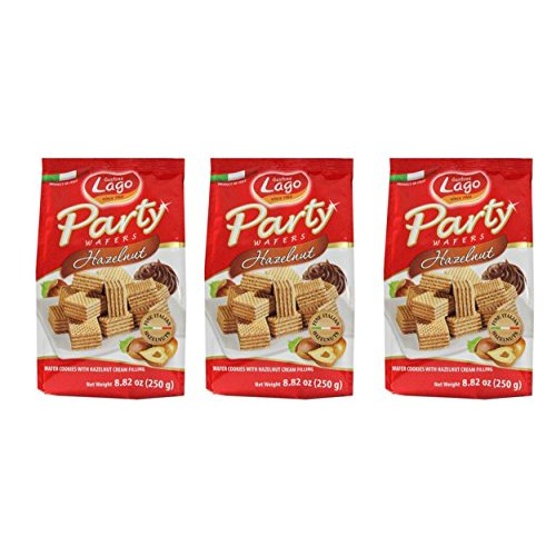 Gastone Lago Party Wafers With Hazelnut Cream Filling 8.82 oz, 2...