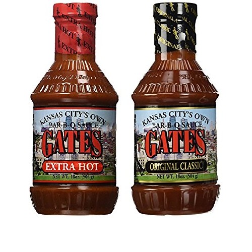 Gates Original Classic Bar-B-Q Sauce &Amp; Extra Hot - Variety 2 Pack