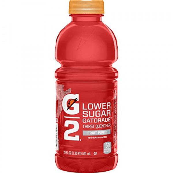 Gatorade Thirst Quencher G2, Fruit Punch, 20 Ounce Pack of 8