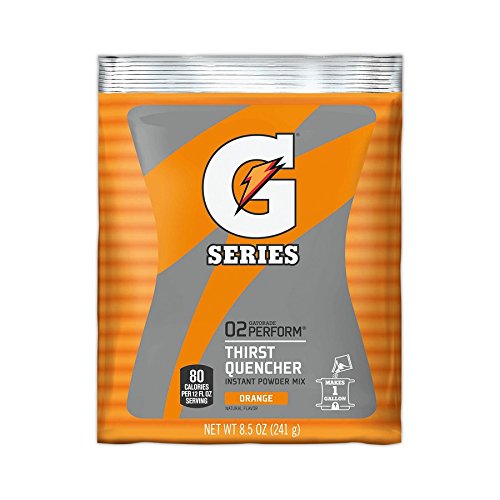 Gatorade 03957 1 Gal Instant Powder Packets, Orange, 40 Gal Pac