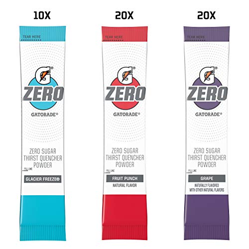Gatorade G Zero Powder, Fruit Punch Variety Pack, 0.10Oz Individ