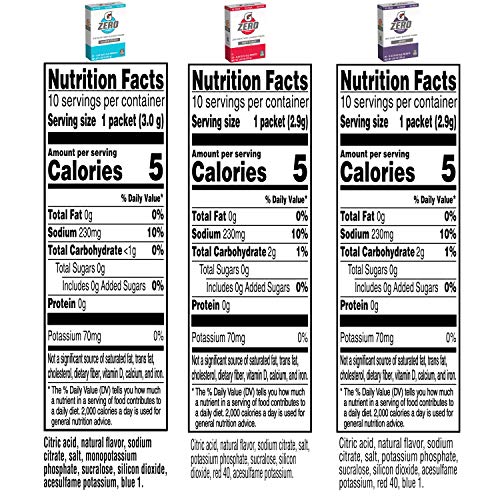Gatorade G Zero Powder, Fruit Punch Variety Pack, 0.10Oz Individ