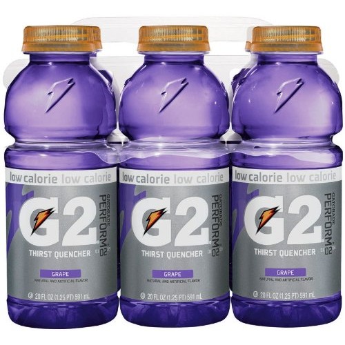 Gatorade G2 Sports Drink, Grape, Low Calorie, 20-Ounce Bottles ...