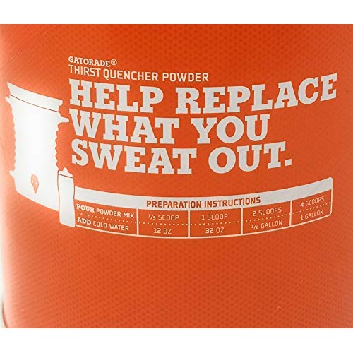 Gatorade Orange Instant 50.9 Oz - 6 Gallon Mix