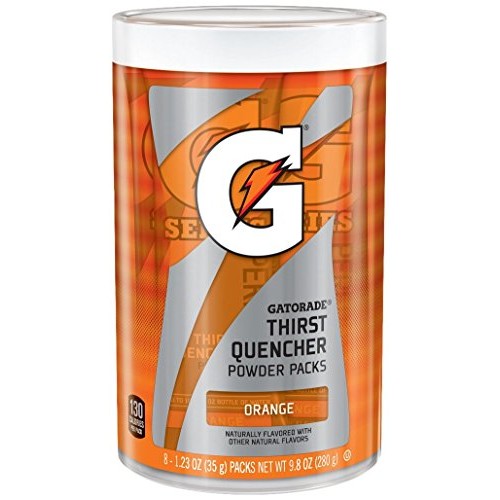 Gatorade Powder Sticks, Orange, Makes 20 Ounces/Stick Pack Of 8