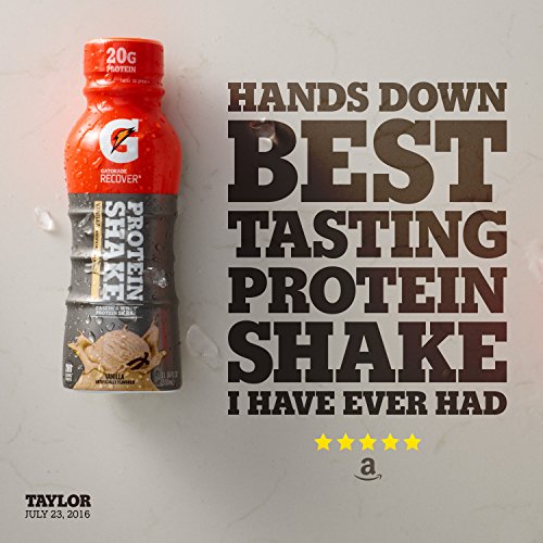 Gatorade Recover Protein Shake, Vanilla, 20G Protein, 11.6 Fl Oz