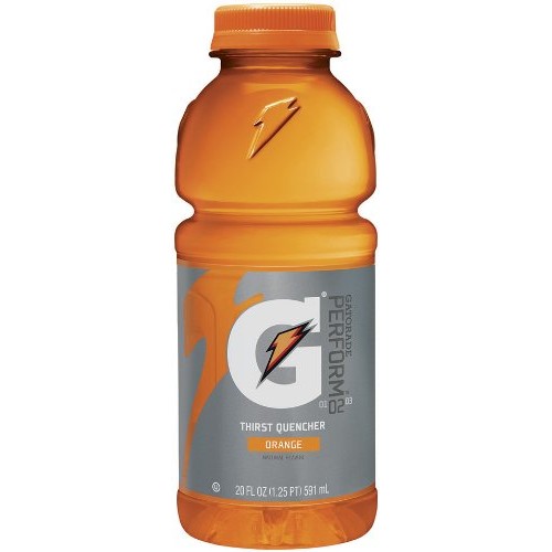 Gatorade Sports Drink, Orange - Wide Mouth, 20-Ounce Bottles Pa
