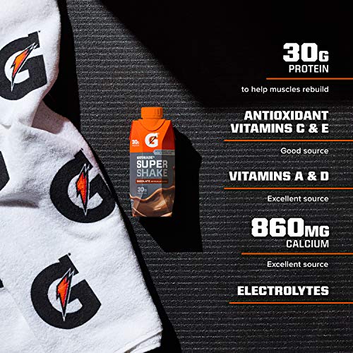 Gatorade Super Shake, Chocolate, 30G Protein, 11.16 Fl Oz Carton