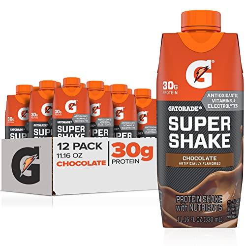 Gatorade Super Shake, Chocolate, 30G Protein, 11.16 Fl Oz Carton