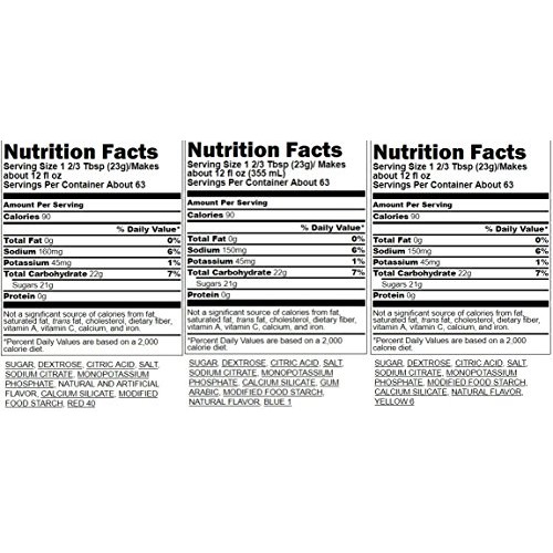 Gatorade Thirst Quencher 51Oz Powder Variety Pack Pack Of 3