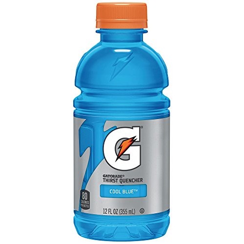 Gatorade Thirst Quencher, Cool Blue, 12 Ounce Bottles Pack Of 24
