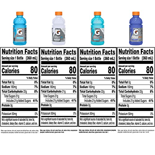 Gatorade Thirst Quencher, Frost 4 Flavor Variety Pack, 12 Fl Oz ...