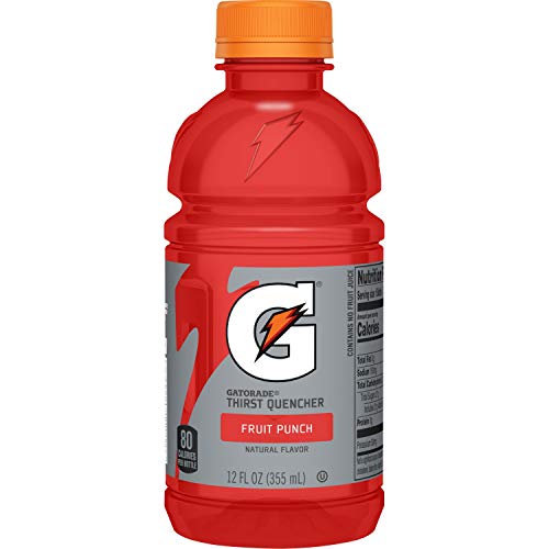 Gatorade Thirst Quencher, Fruit Punch, 12 Ounce Bottles Pack Of