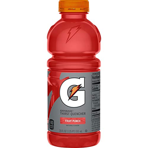Gatorade Thirst Quencher, Fruit Punch, 20 Ounce Bottles Pack Of