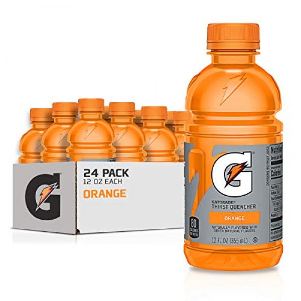 Gatorade Thirst Quencher, Orange, 12 Ounce Bottles Pack of 24