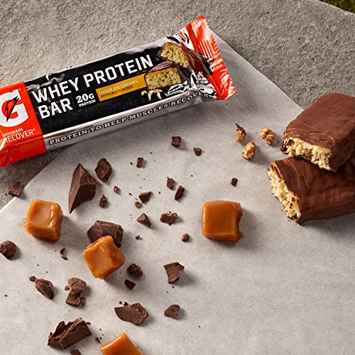 Gatorade Whey Protein Bars, Chocolate Caramel, 2.8 Oz Bars Pack
