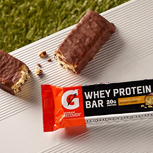Gatorade Whey Protein Bars, Chocolate Caramel, 2.8 Oz Bars Pack