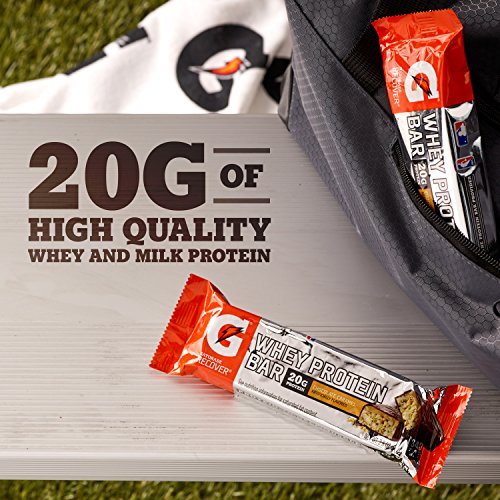 Gatorade Whey Protein Bars, Chocolate Caramel, 2.8 Oz Bars Pack