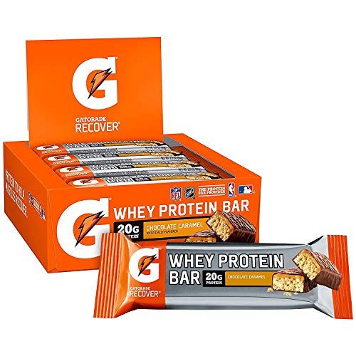 Gatorade Whey Protein Bars, Chocolate Caramel, 2.8 Oz Bars Pack