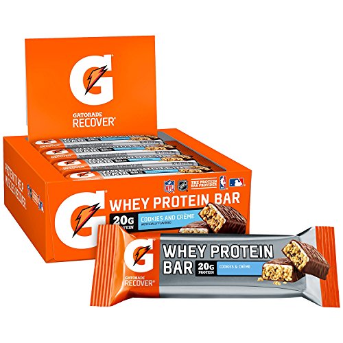 Gatorade Whey Protein Bars, Cookies &Amp; Crème, 2.8 Oz Bars Pack O