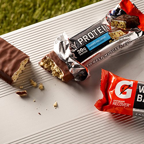 Gatorade Whey Protein Bars, Cookies &Amp; Crème, 2.8 Oz Bars Pack O