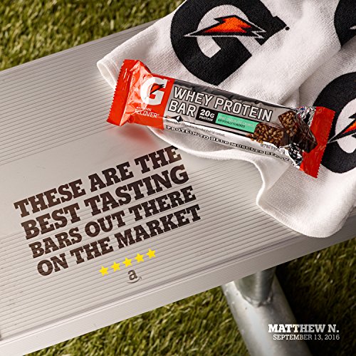 Gatorade Whey Protein Bars, Mint Chocolate Crunch, 2.8 Oz Bars