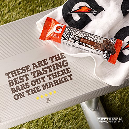 Gatorade Whey Protein Recover Bars, Chocolate Chip, 2.8 Ounce Ba