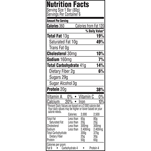 Gatorade Whey Protein Recover Bars, Chocolate Chip, 2.8 Ounce Ba