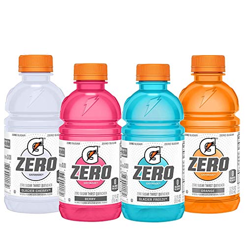 Gatorade Zero Sugar Thirst Quencher, 4 Flavor Variety Pack, 12 F