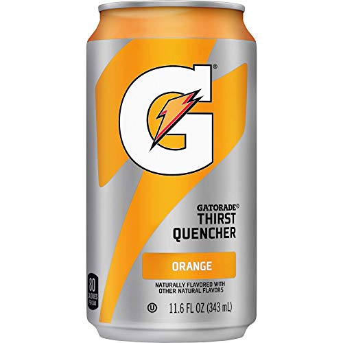 Gatorade Thirst Quencher Can, Orange, 11.6 Oz Can - 24 Cans.