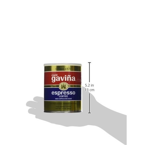 Café Gaviña Espresso Roast Extra Fine Ground Coffee, 10-Ounce Can
