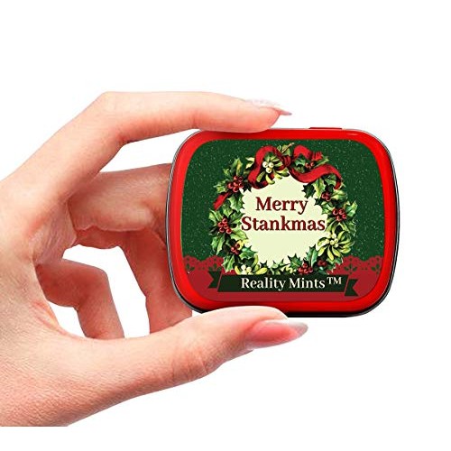 GearsOut Merry Stankmas Mints - Funny Christmas Wreath Tin - Nov...