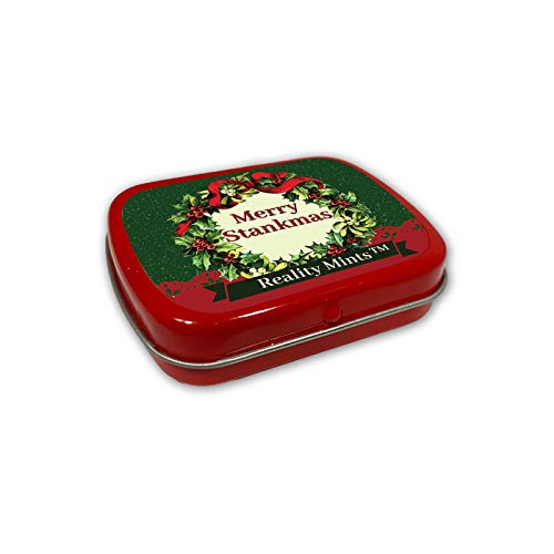 GearsOut Merry Stankmas Mints - Funny Christmas Wreath Tin - Nov...