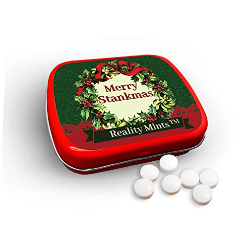 GearsOut Merry Stankmas Mints - Funny Christmas Wreath Tin - Nov...