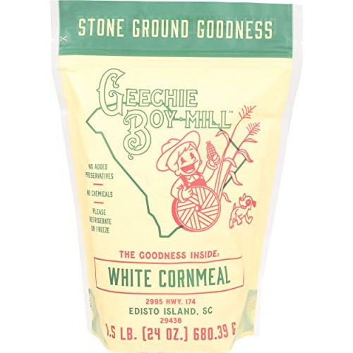 Geechie Boy Mill White Cornmeal, 24 Ounce Bag