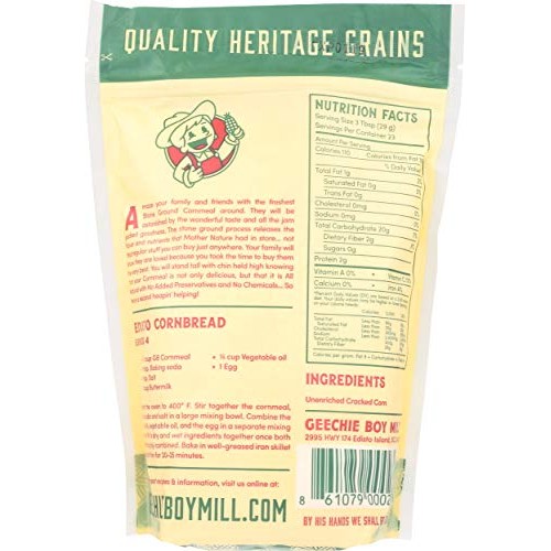 Geechie Boy Mill Yellow Cornmeal, 24 Ounce Bag