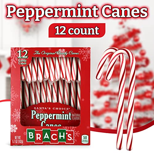 Brach’s mint Canes – 12-Count Mint Candy Canes – Peppermint Cand...
