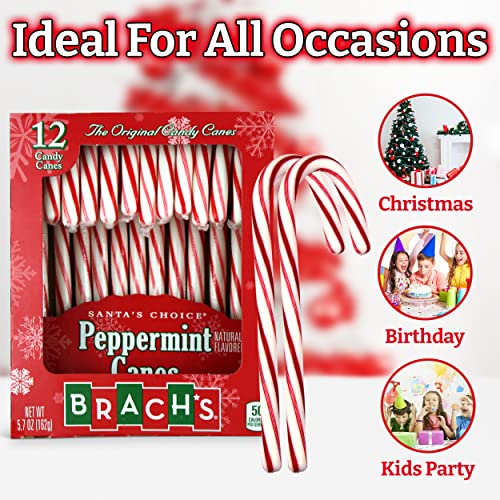 Brach’s mint Canes – 12-Count Mint Candy Canes – Peppermint Cand...