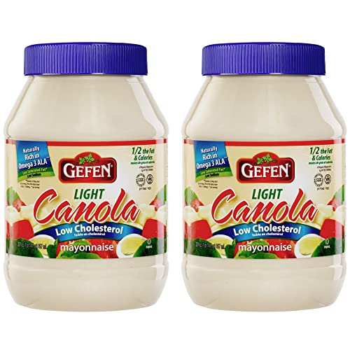Gefen Canola Light Mayonnaise, 30oz 2 Pack No Corn Syrup | Ric...