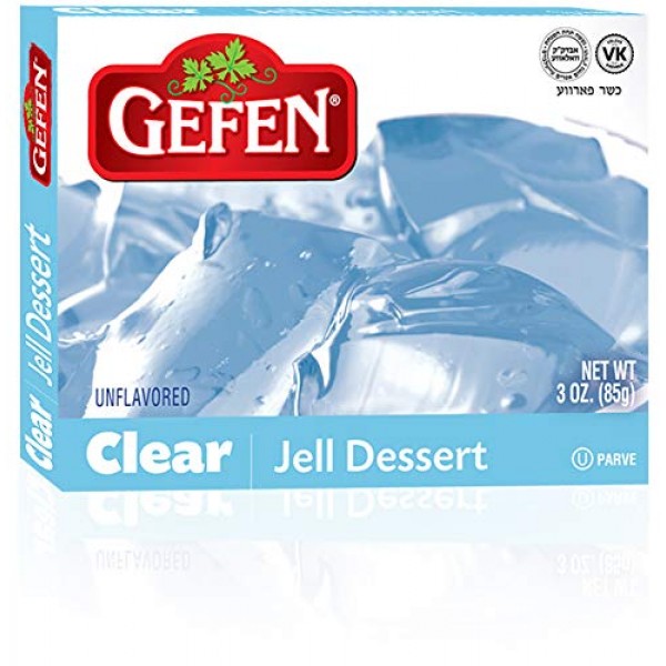 Gefen Clear Unflavored Jello, 3Oz 1 Pack