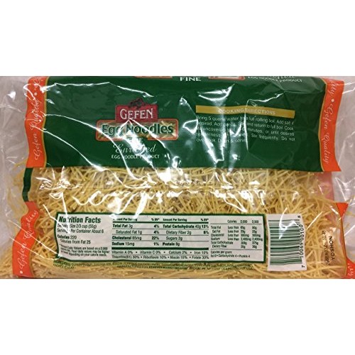 Gefen Enriched Egg Noodles Fine 12 Oz. Pack Of 3.